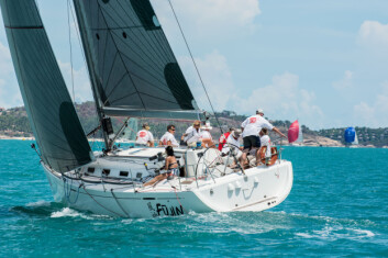 SAMUI, THAILAND - MAY 31 : Samui regatta 2014 event. Racing yacht in a sea on 31 May 2014 in Ko Samui island, Suratthani, Thailand. SAMUI, THAILAND - MAY 31 : Samui regatta 2014 event. Racing yacht in a sea on 31 May 2014 in Ko Samui island, Suratthani, Thailand.