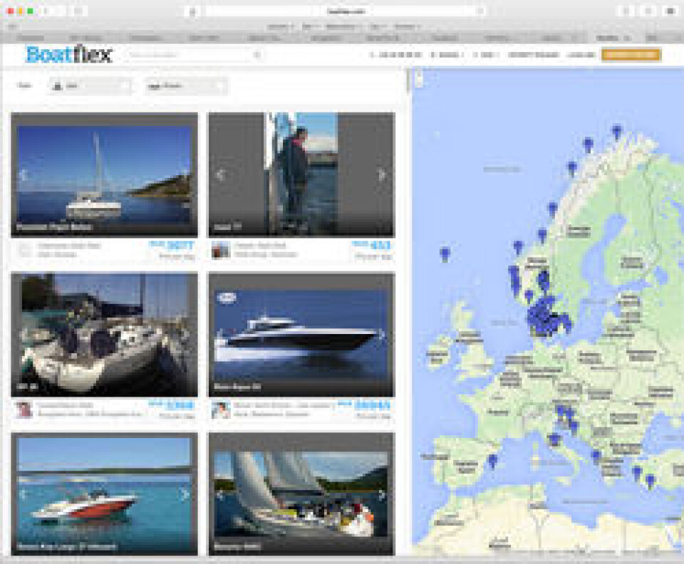 NETT: Tilbudet på Boatflex er ikke all verden, men det øker. Norge og Danmark ligger langt fremme. Boatflex har internasjonale ambisjoner. NETT: Tilbudet på Boatflex er ikke all verden, men det øker. Norge og Danmark ligger langt fremme. Boatflex har internasjonale ambisjoner.