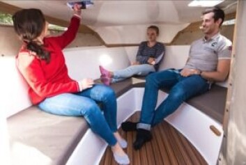 PLASS: OceanMaster 680 DC har en stor cabin for størrelsen. PLASS: OceanMaster 680 DC har en stor cabin for størrelsen.