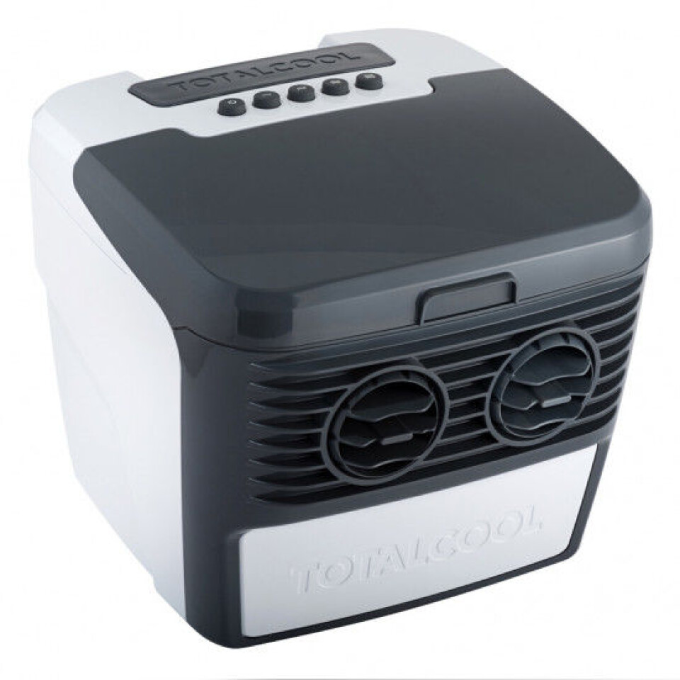 AC: Totalcool portabel luftkjøler koster 4395,- hos Seatronic.