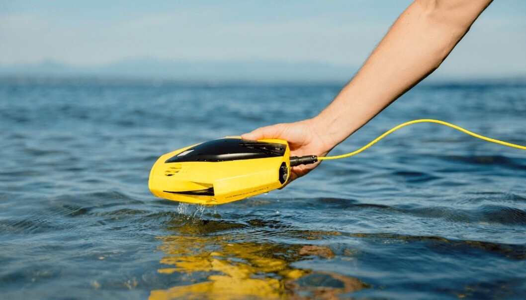 UNDERVANNSDRONE: Med Chasing Dory kan alle enkelt inspisere båten, bunnforholdene i havna, eller kanskje hjelper deg å finne klokka du mistet. UNDERVANNSDRONE: Med Chasing Dory kan alle enkelt inspisere båten, bunnforholdene i havna, eller kanskje hjelper deg å finne klokka du mistet.