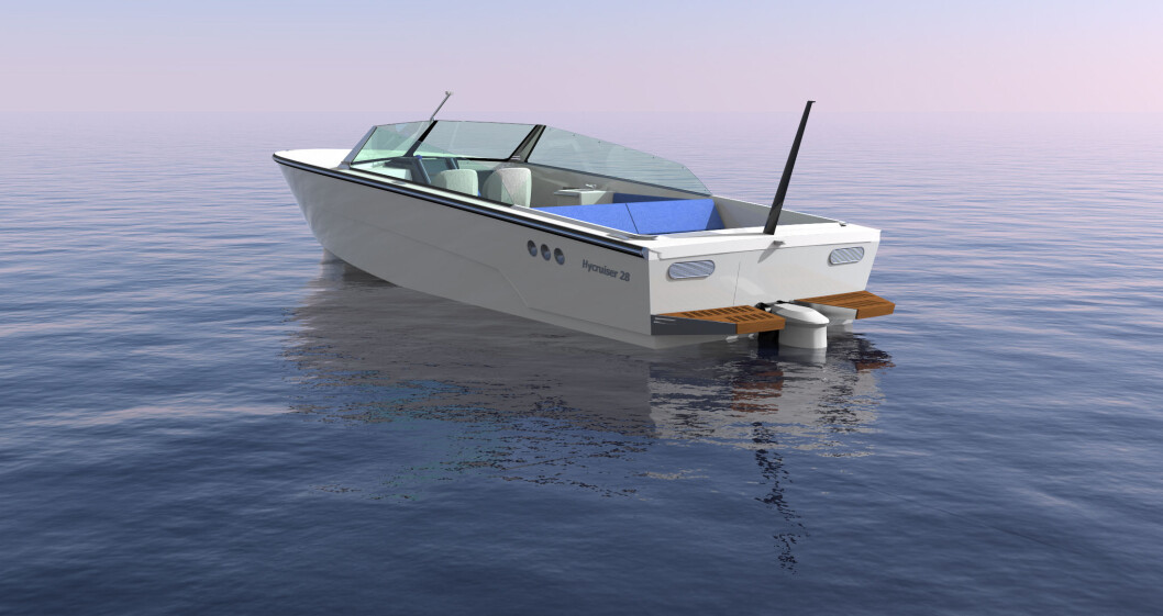HYDROGENBÅT: HyCruiser 28 gir båtliv uten motorstøy. HYDROGENBÅT: HyCruiser 28 gir båtliv uten motorstøy.