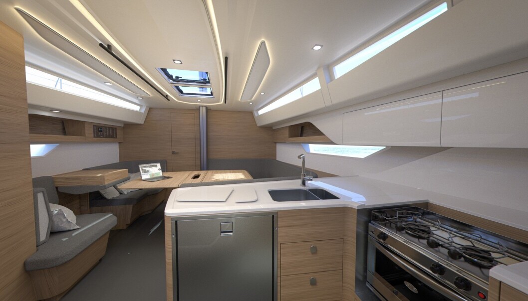 INNREDNING: Eik er standard materiale under dekk. INNREDNING: Eik er standard materiale under dekk.