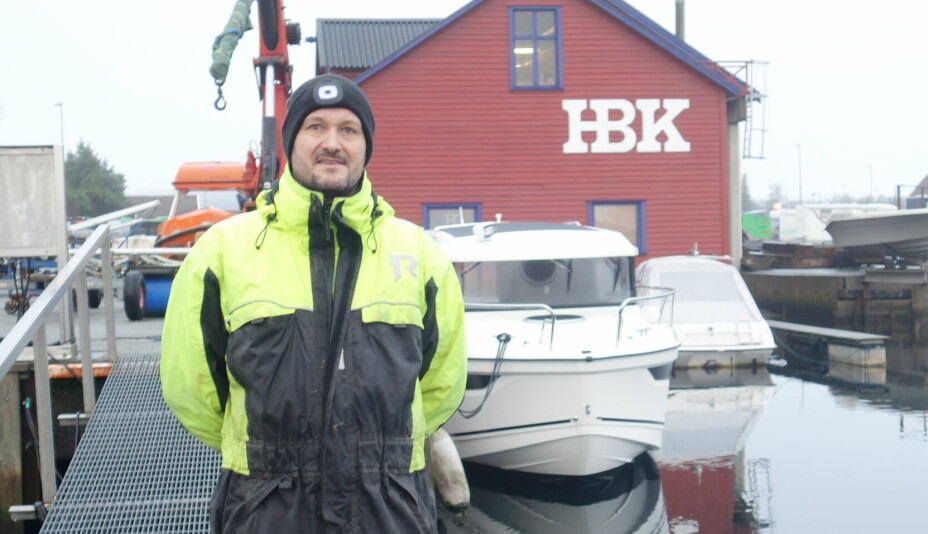 Henrik Usken, daglig leder i Hundvåg båt og karosseri.