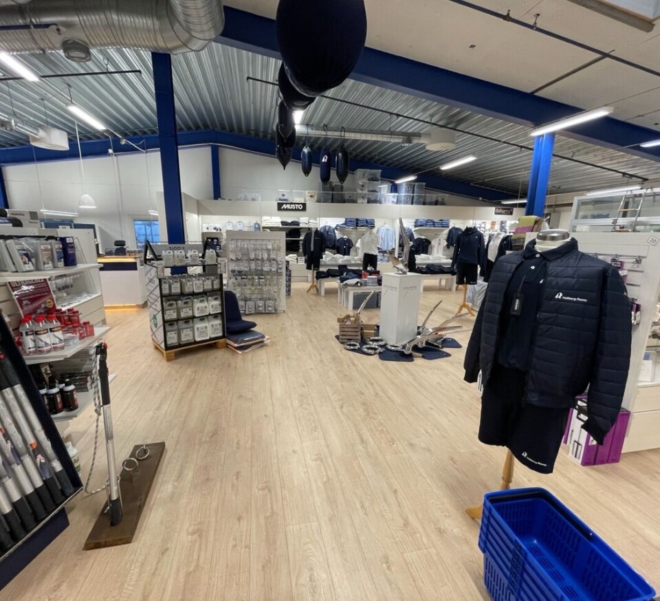 BUTIKKEN: Her er det mye spennende for enhver seiler, ikke bare for de som allerede eier en Hallberg-Rassy.